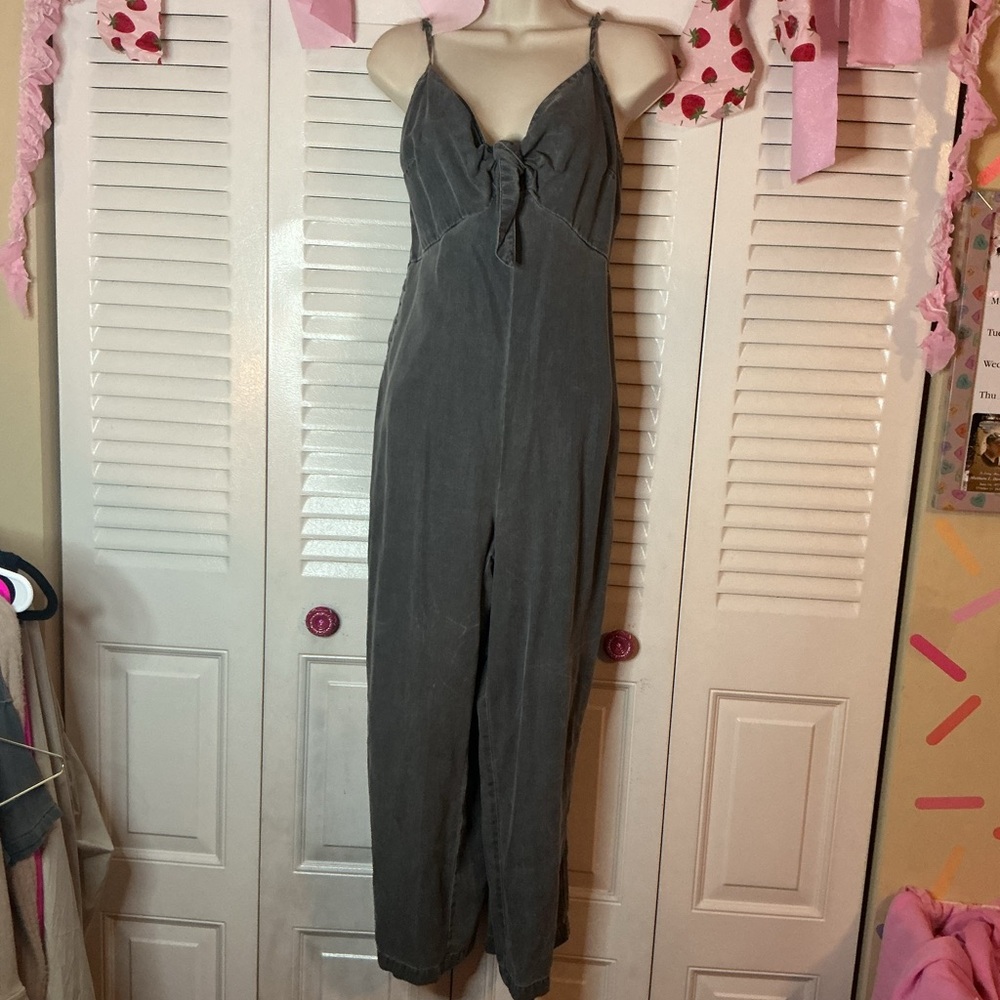 Old Navy Charcoal Sleeveless Jumpsuit